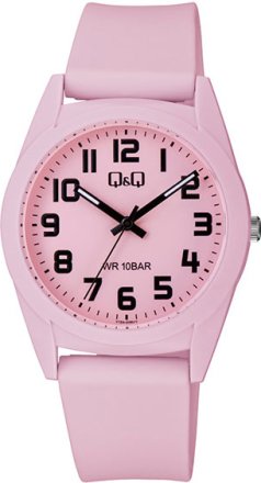 Q&Q Pink Rubber Strap V13A-006VY