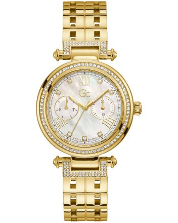 Guess Collection Prime Chic Crystals Gold Stainless Steel Bracelet Y78002L1MF