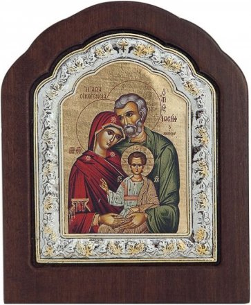 Η ΑΓΙΑ ΟΙΚΟΓΕΝΕΙΑ (Μεταξοτυπία Σε Καμβά) ΚΩΔ.1854 23Χ31 cm