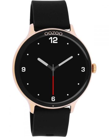 Oozoo Smartwatch Black Silicon Strap Q00133