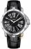 VENUS Black Leather Strap Date VE-1312A1-12-L2