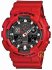 CASIO G-SCHOCK Chronograph Red Rubber Strap GA-100B-4AER