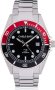 CARLO DALI "Royal Poseidon One" Silver, Red & Black Metal Watch CD.WA.0066.0170.04