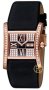 Cerruti Lady Crystal RoseGold Case Black Leather Strap CT100932S05