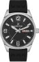 Daniel Klein Black Leather Strap Mens watch DK.1.13668-2