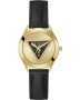 Guess Tri Plaque Black Leather Strap GW0744L2