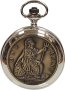 Quartz Silver Plated pocket watch Q61480