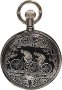 Quartz Silver Plated pocket watch Q61514