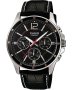 CASIO Collection Black Leather Strap MTP-1374PL-1AVEF