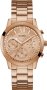 GUESS Crystals Multifunction Rose Gold Stainless Steel Bracelet W1070L3