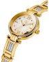 Guess Collection Cable Bijou Two Tone Stainless Steel Bracelet Y56004L1MF