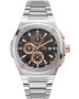 Guess Collection Coussin Shape Chronograph Silver Stainless Steel Bracelet Y99001G2MF